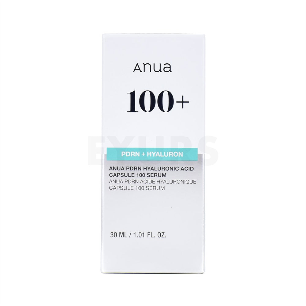 anua pdrn hyaluronic acid capsule 100 serum front side of packaging box