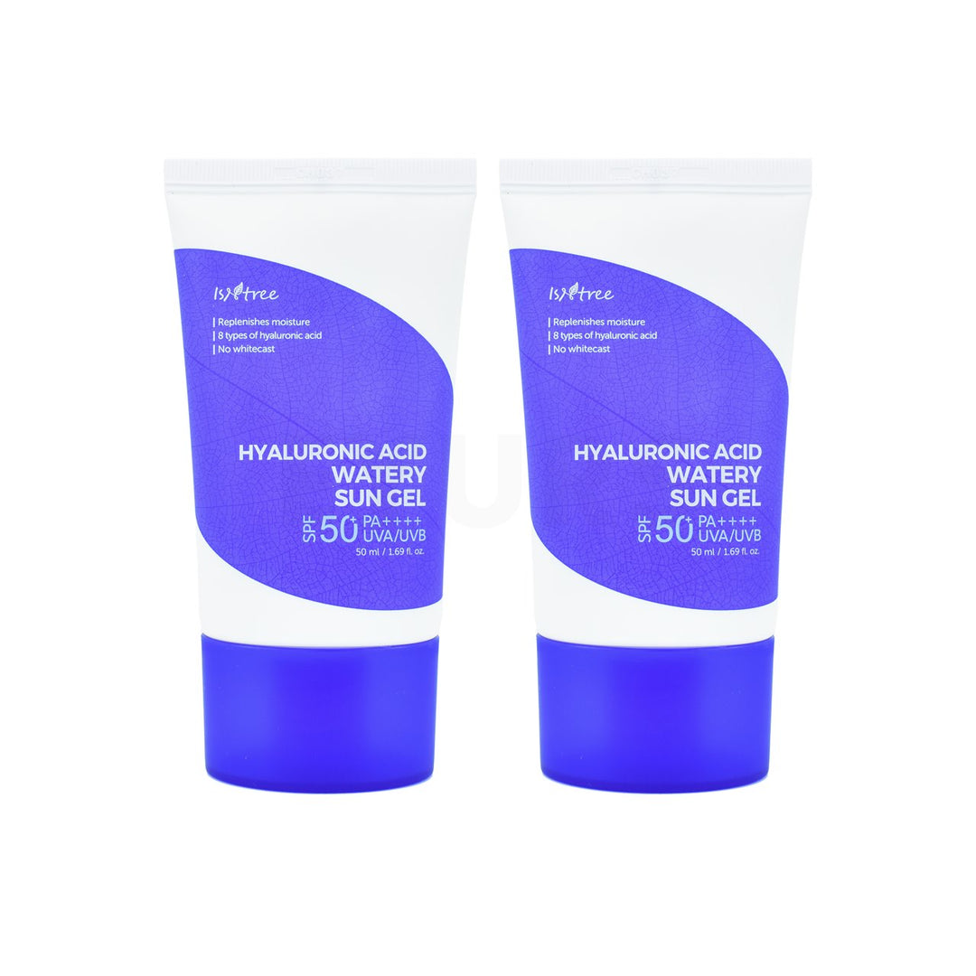 korean sunscreen duo isntree hyaluronic acid watery sun gel set