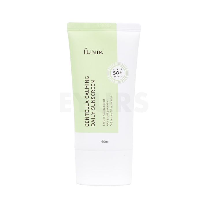 iunik centella calming daily sunscreen front side of product