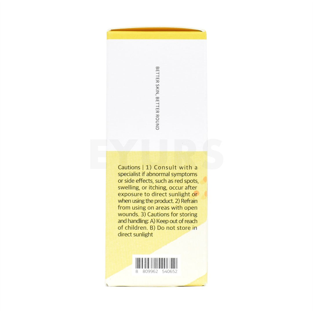 round lab vita niacinamide dark spot serum left side packaging box