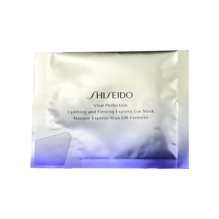 shiseido vital perfection uplifting and firming express eye mask front side of product