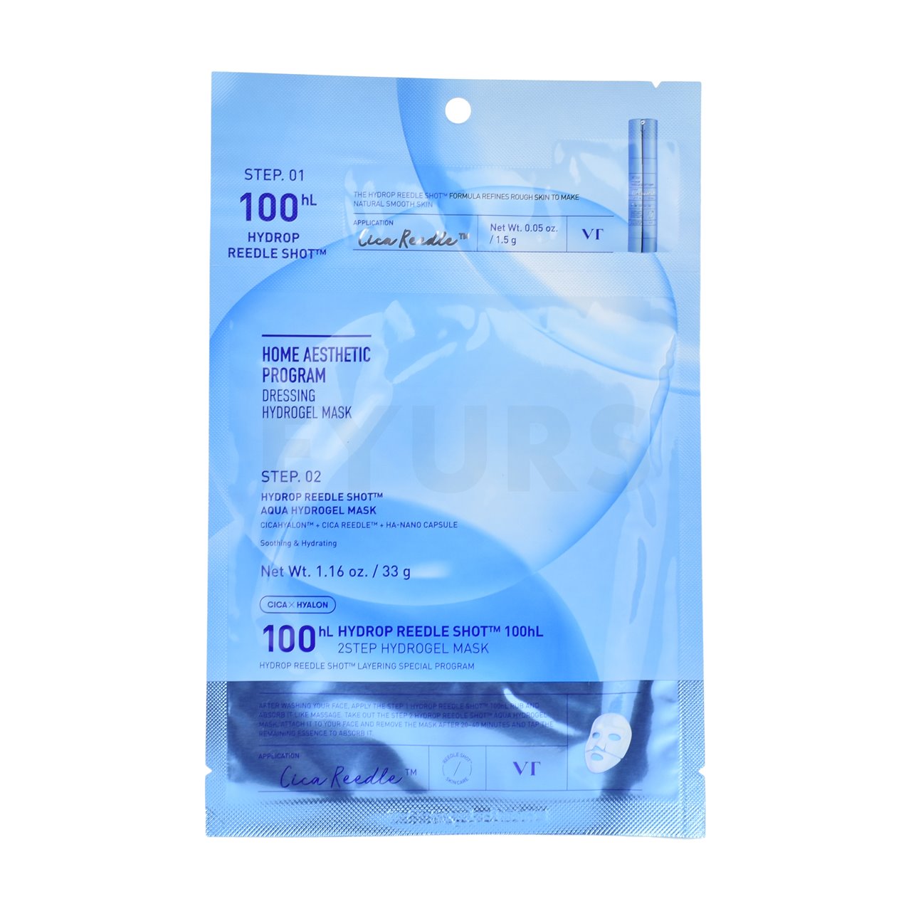 VT - Hydrop Reedle Shot 100hL 2Step Hydrogel Mask | EYURS