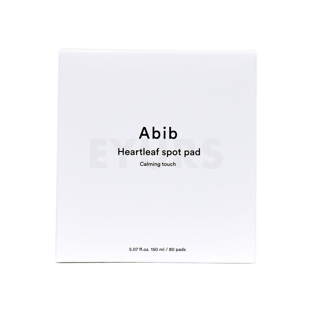 abib heartleaf spot pad calming touch front side packaging box