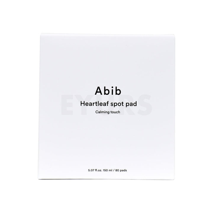 abib heartleaf spot pad calming touch front side packaging box