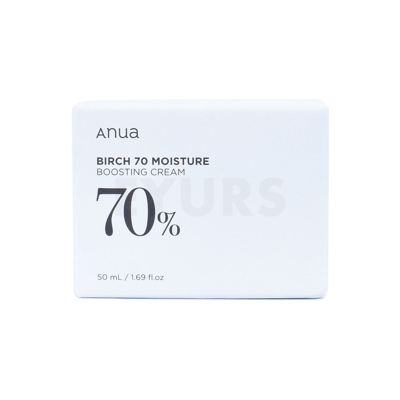  anua birch 70 moisture boosting cream front side packaging box