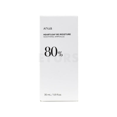anua heartleaf 80 soothing ampoule front side packaging