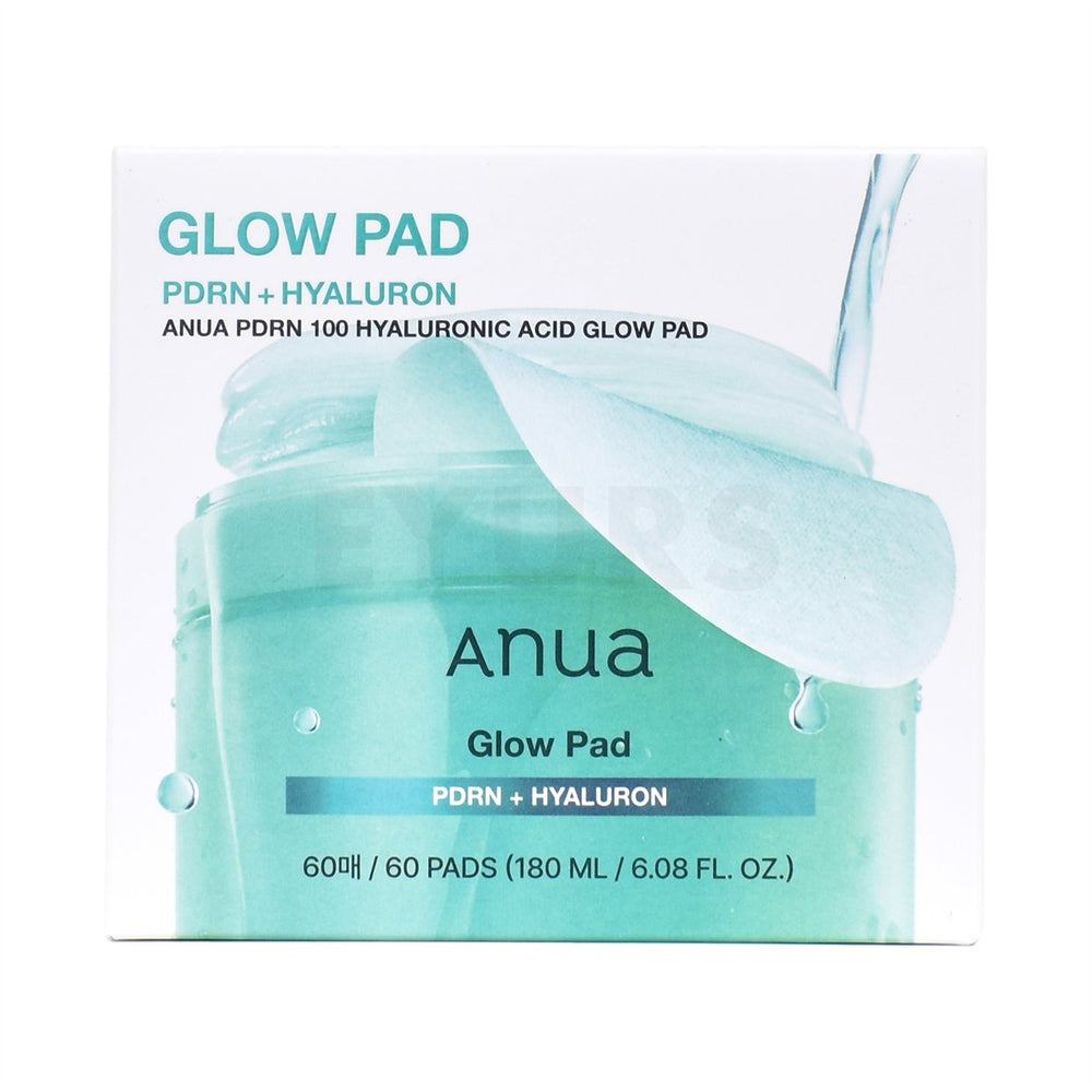 anua pdrn 100 hyaluronic acid glow pad front side packaging box