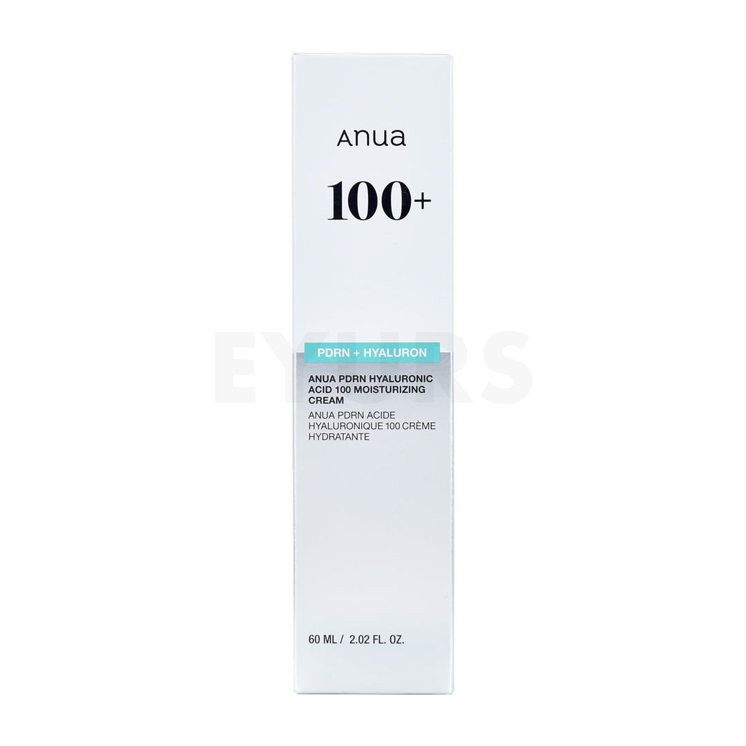 anua pdrn hyaluronic acid 100 moisturizing cream front side packaging box