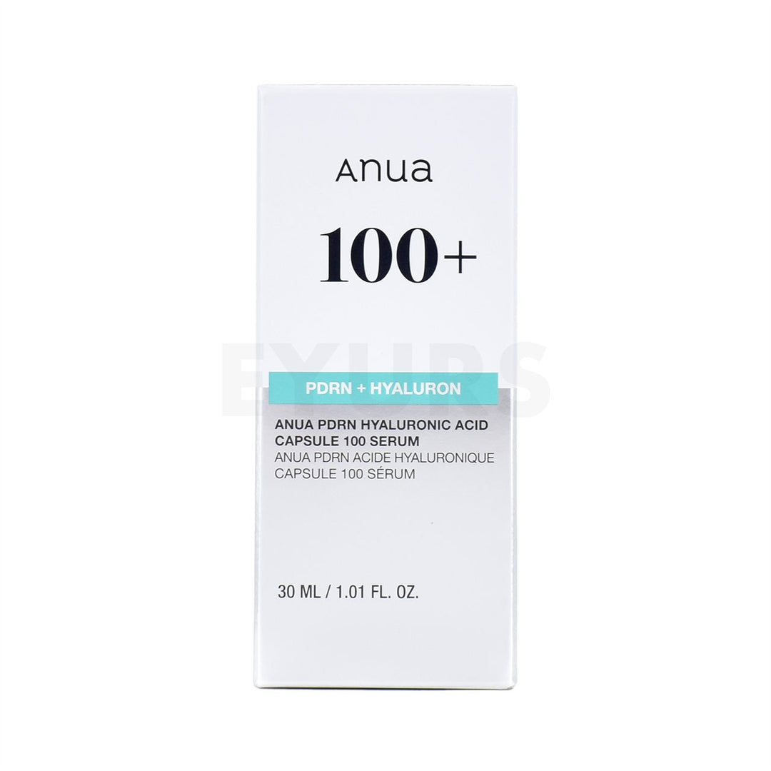 anua pdrn hyaluronic acid capsule 100 serum front side of packaging box