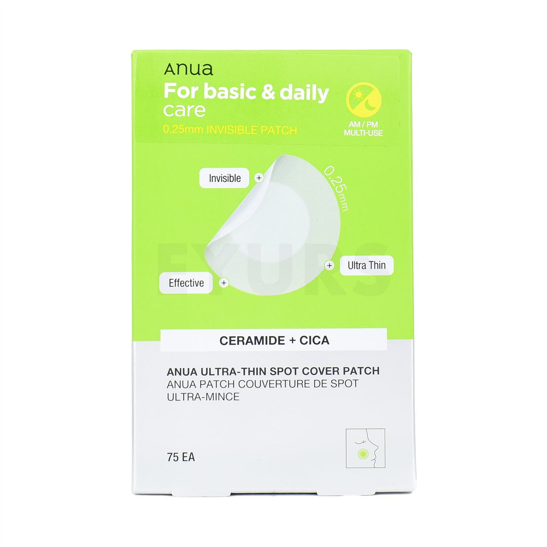 anua ultra thin spot cover patch front side packaging box