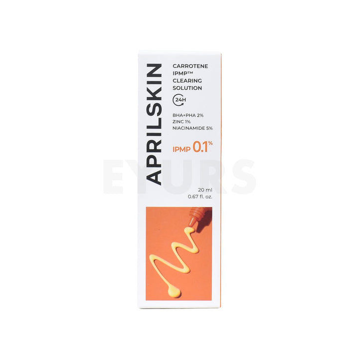 aprilskin carrotene ipmp clearing solution front side packaging of product