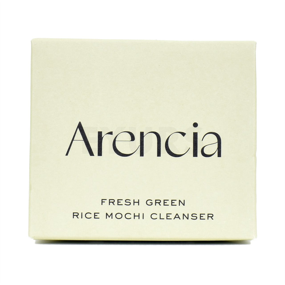 arencia fresh green rice mochi cleanser front side packaging box