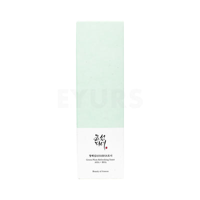 beauty of joseon green plum refreshing toner aha bha front side packaging box