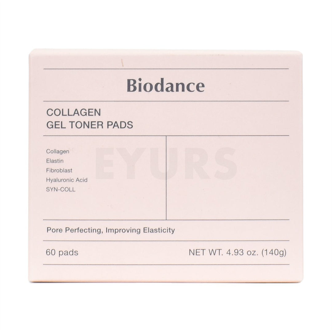 biodance collagen gel toner pads front side packaging box
