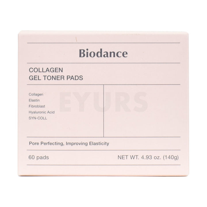 biodance collagen gel toner pads front side packaging box