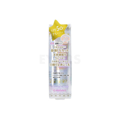 canmake mermaid skin gel uv spf 50+ #1 clear product packaging