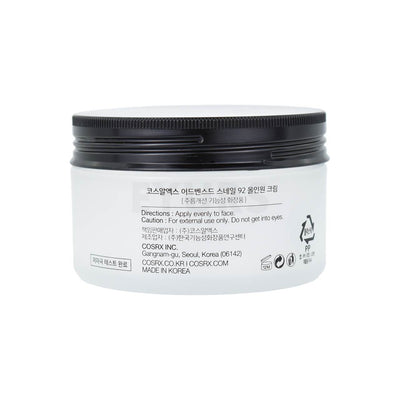 cosrx advanced snail 92 all in one cream back of product