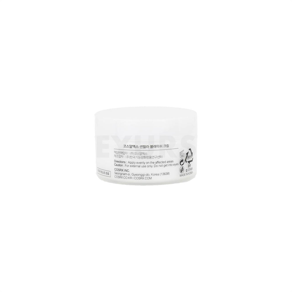 cosrx centella blemish cream back of product
