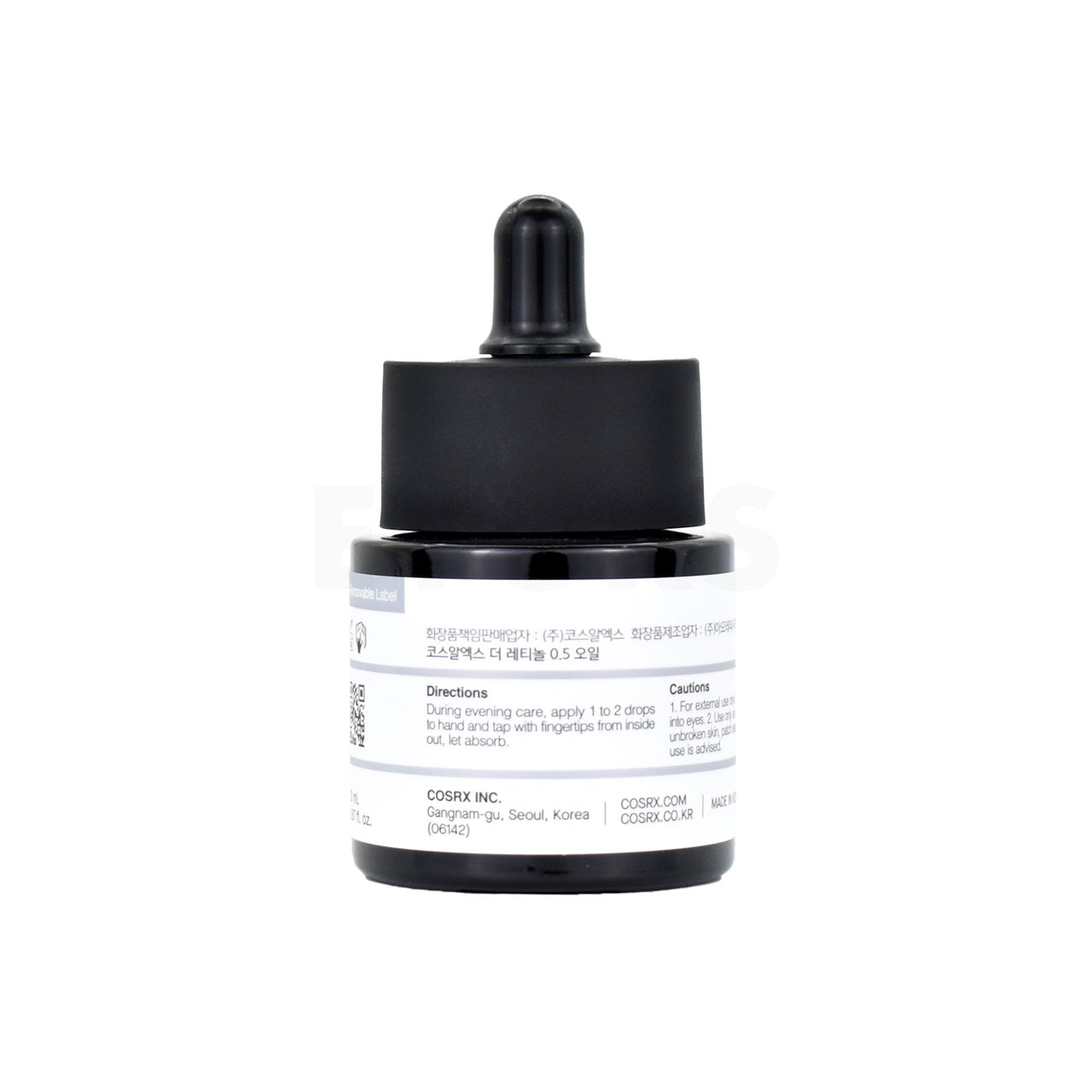 cosrx the retinol 0.5 oil directions labeling