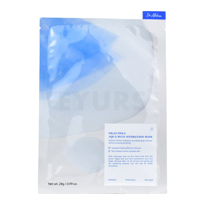 dr. althea aqua blue hydration mask set front side of product