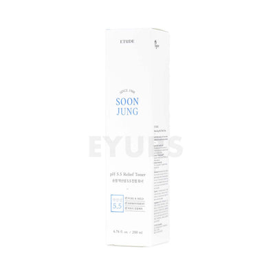etude soon jung ph 5.5 relief toner front side packaging