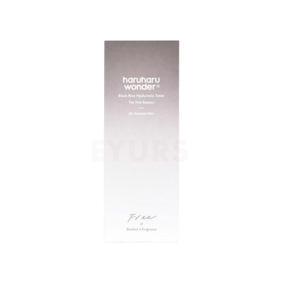 haruharu wonder black rice hyaluronic toner fragrance free 150ml front side packaging