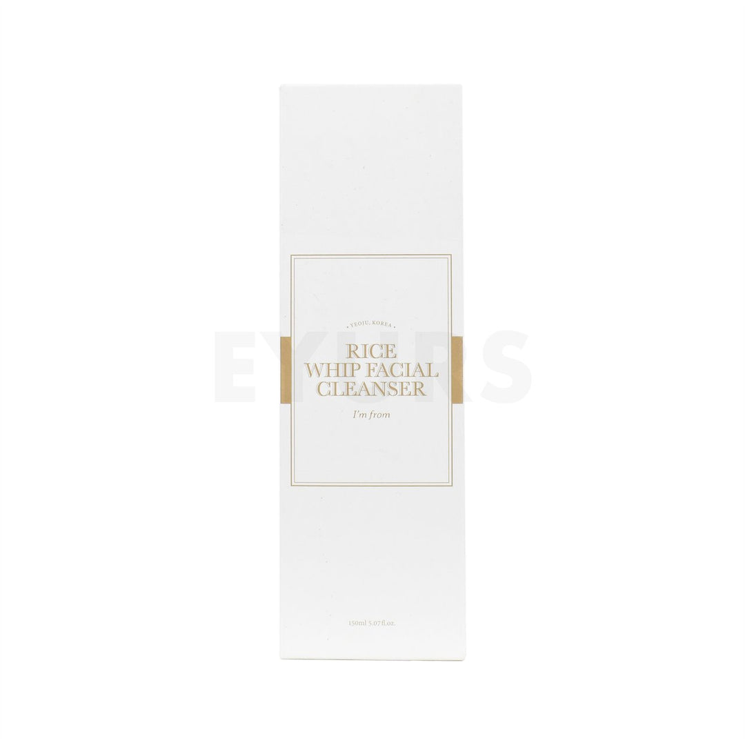 i'm from rice whip facial cleanser front side packaging box