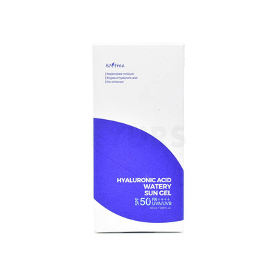 isntree hyaluronic acid watery sun gel front side packaging