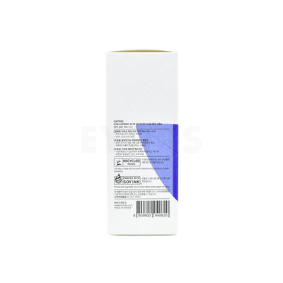 isntree hyaluronic acid watery sun gel set left side packaging box