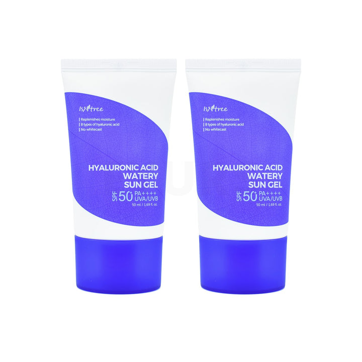 korean sunscreen duo isntree hyaluronic acid watery sun gel set