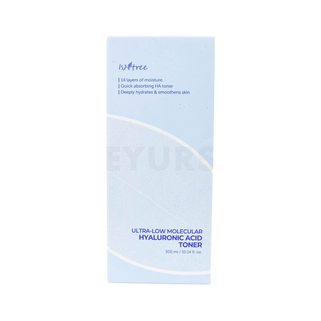 isntree ultra low molecular hyaluronic acid toner 300ml front side packaging
