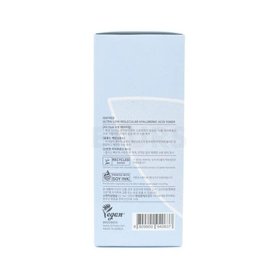 isntree ultra low molecular hyaluronic acid toner 300ml left side packaging
