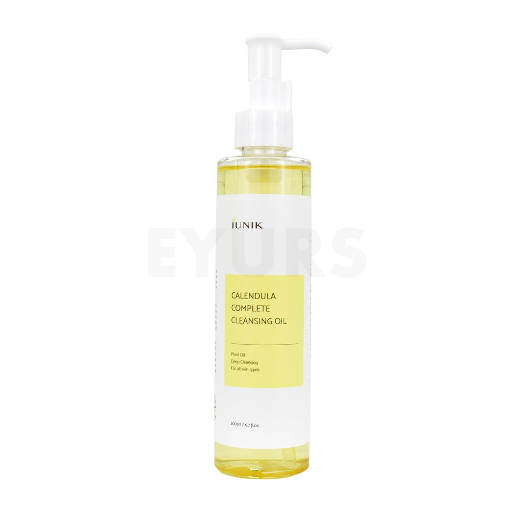 iunik calendula complete cleansing oil front side of product