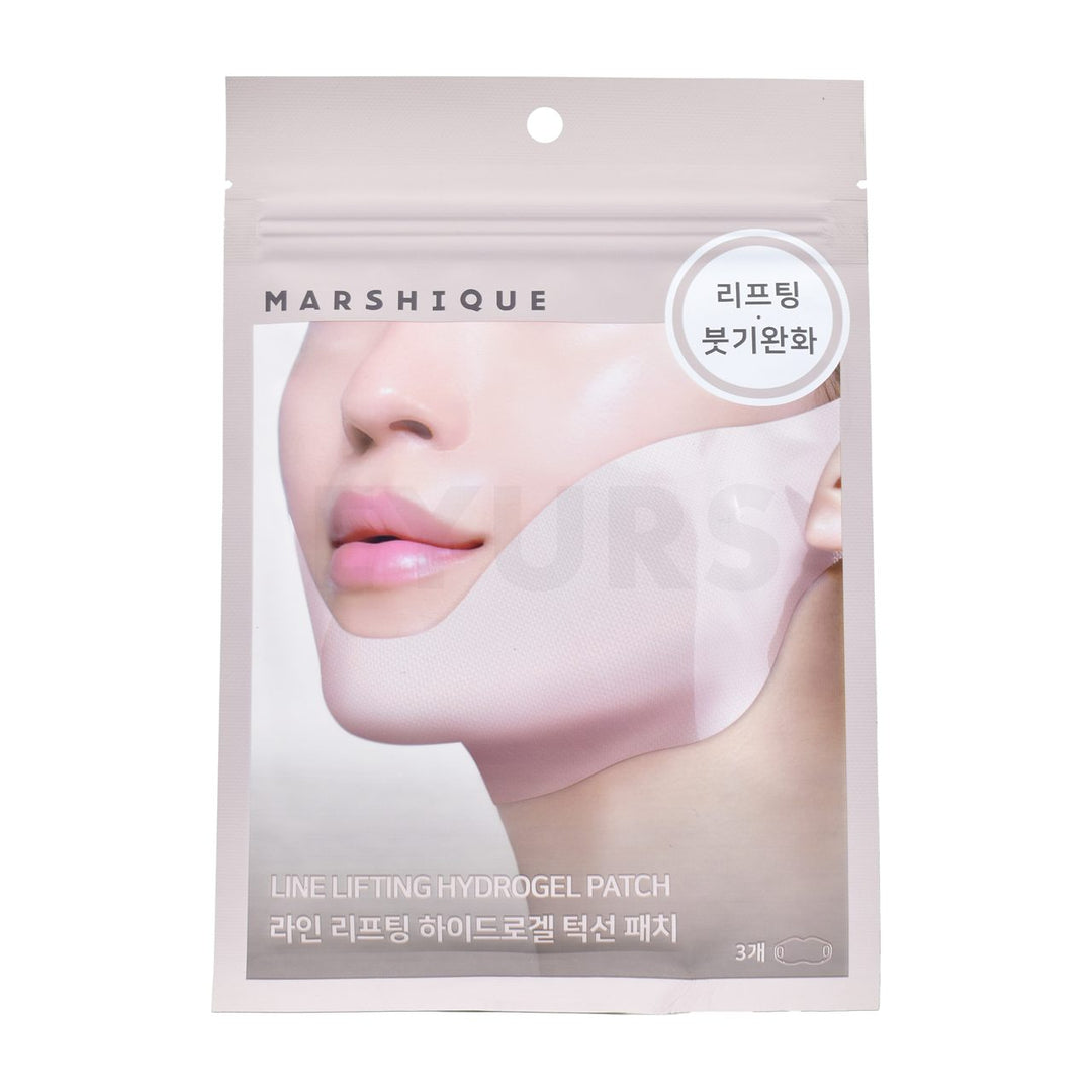 marshique line lifting hydrogel jawline patch front side of product
