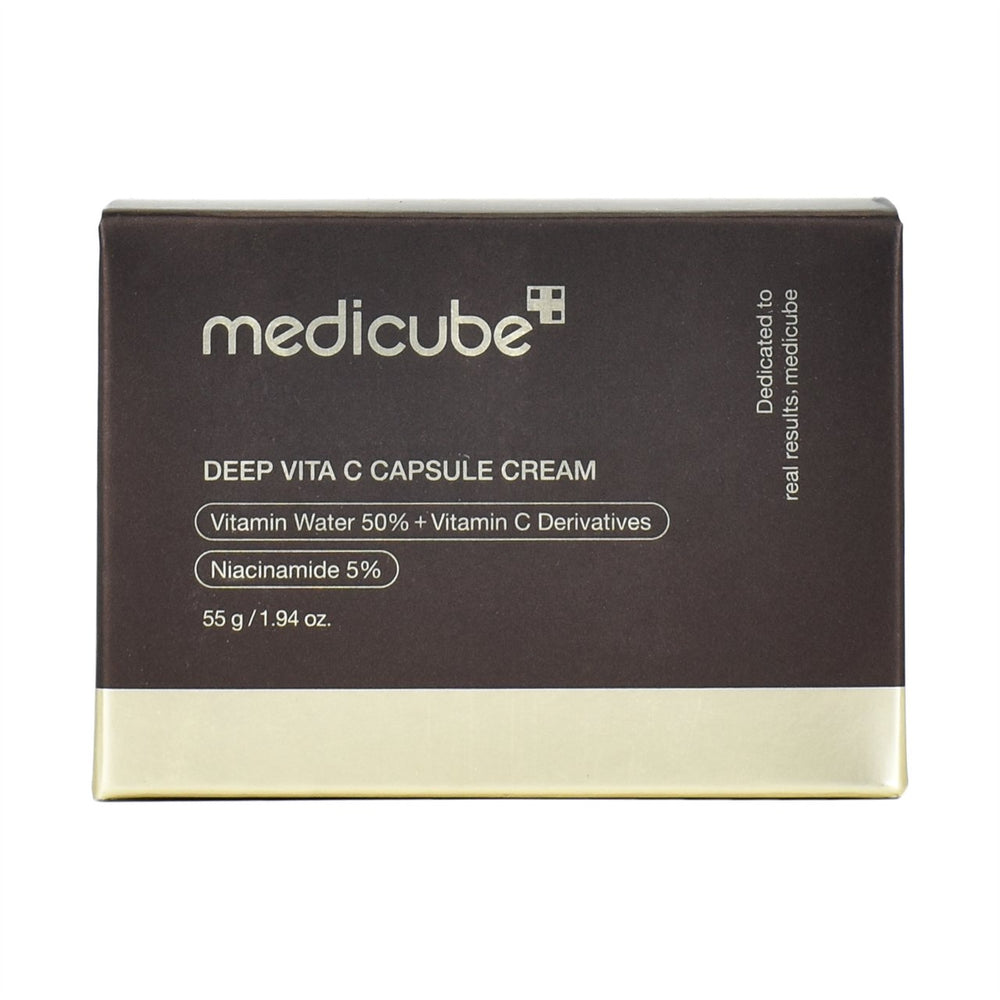 medicube deep vita c capsule cream front side packaging box