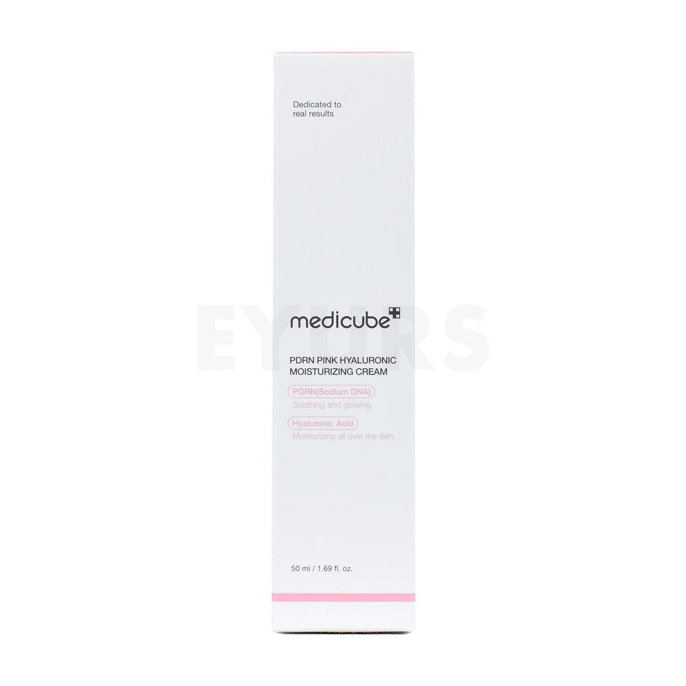 medicube pdrn pink hyaluronic moisturizing cream front side packaging box