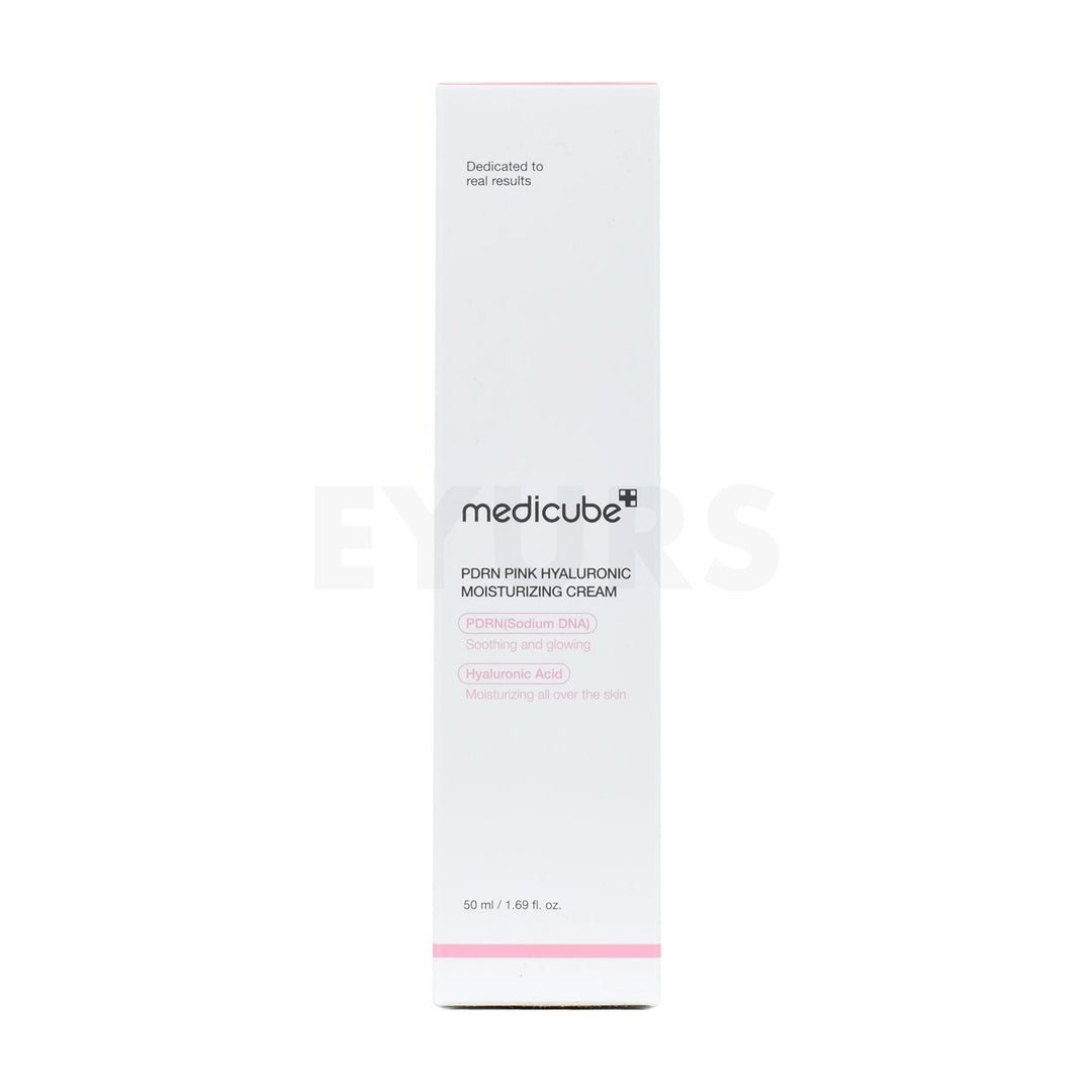 medicube pdrn pink hyaluronic moisturizing cream front side packaging box
