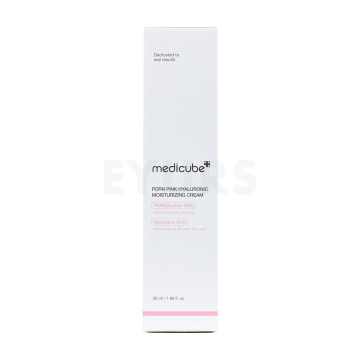 medicube pdrn pink hyaluronic moisturizing cream front side packaging box