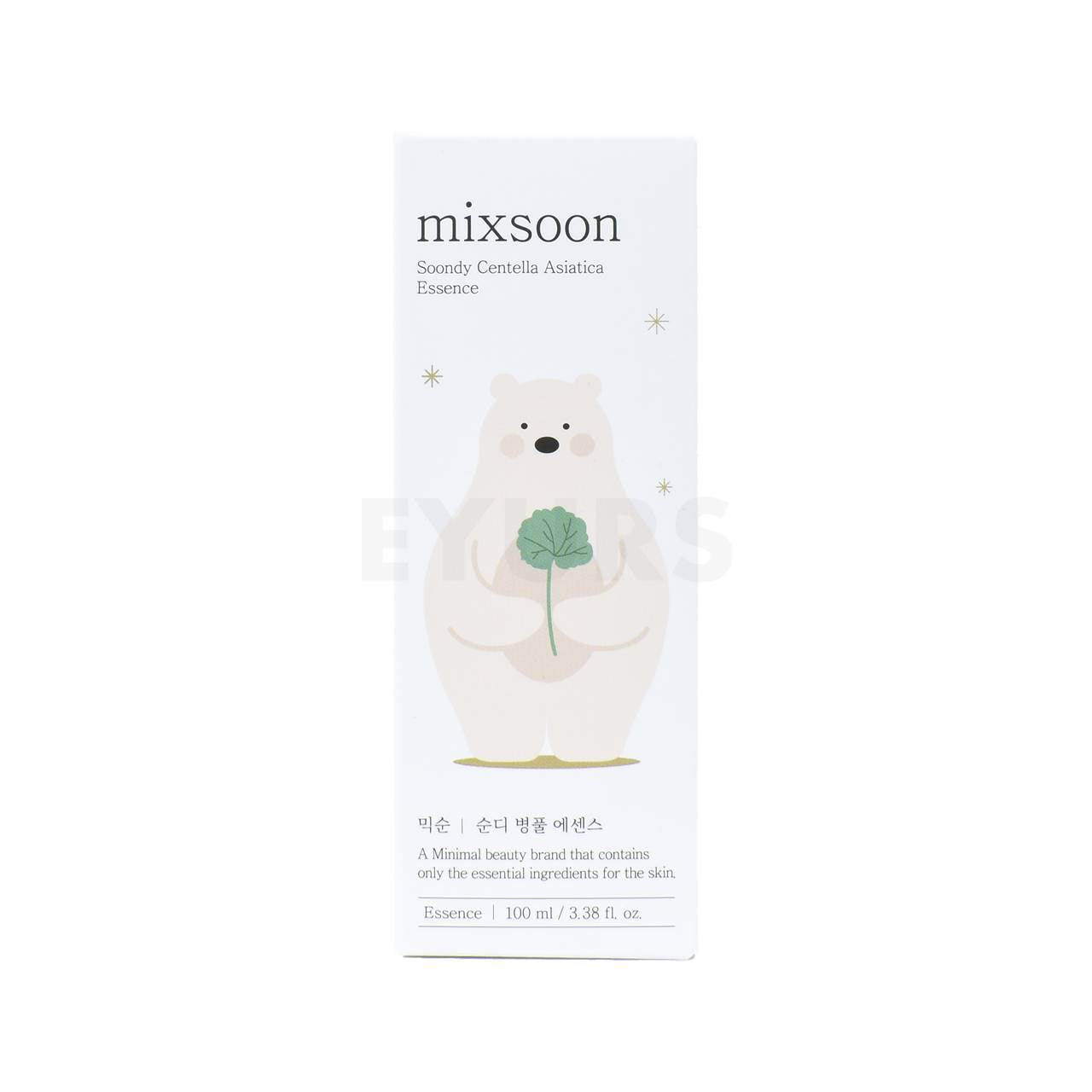 mixsoon soondy centella asiatica essence 100ml front side packaging