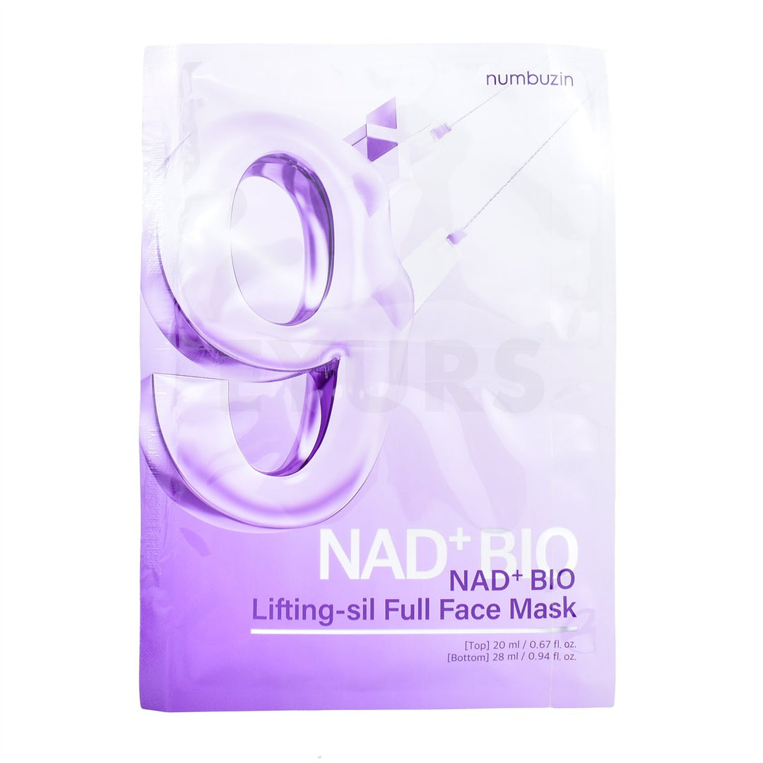 numbuzin no.9 nad bio lifting sil full face mask front side of product

