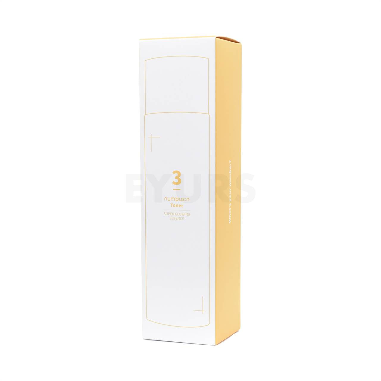 numbuzin no3 super glowing essence toner 200ml front side packaging