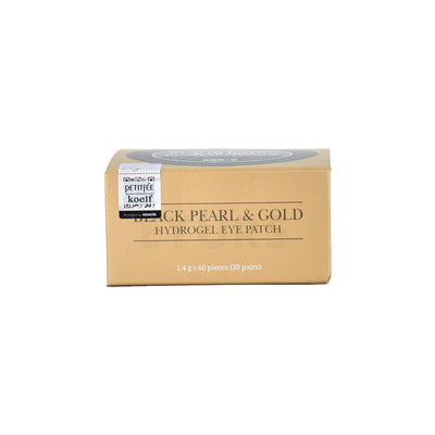 petitfee black pearl gold eye patch 60pcs front side packaging