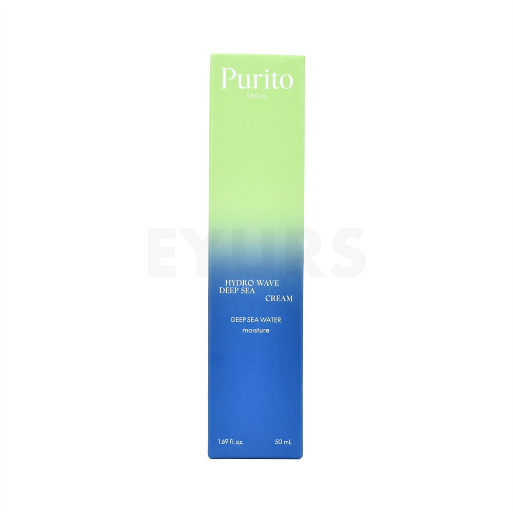purito seoul hydro wave deep sea cream front side packaging box