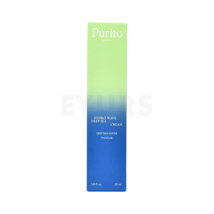 purito seoul hydro wave deep sea cream front side packaging box