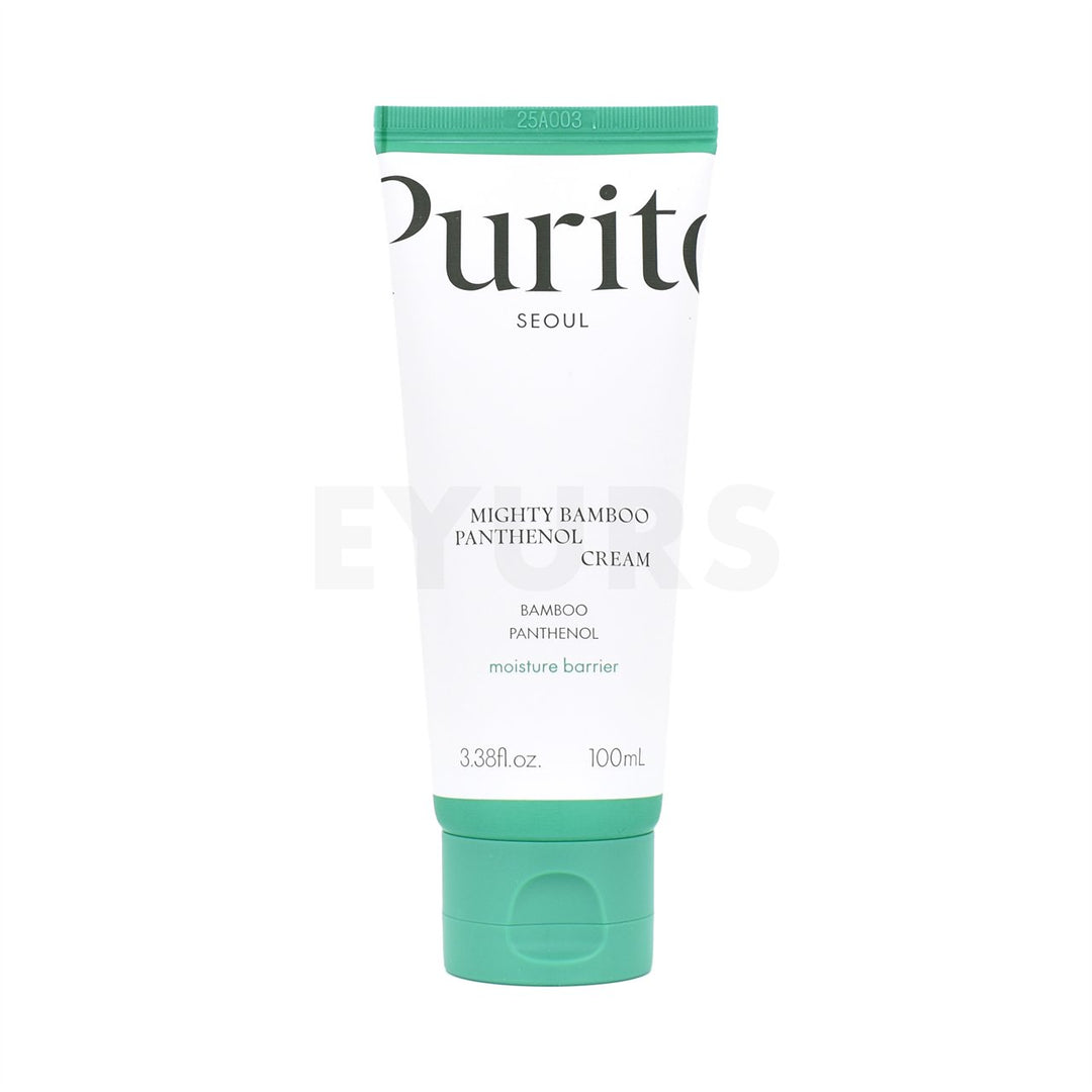 purito seoul mighty bamboo panthenol cream front side of product
