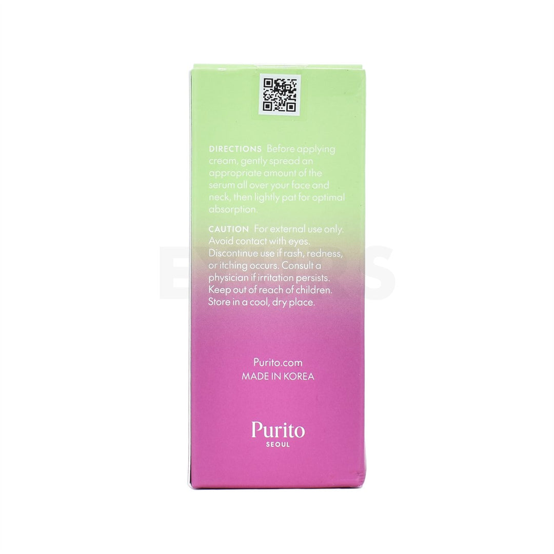 purito seoul timeless bloom bakuchiol serum back side packaging box