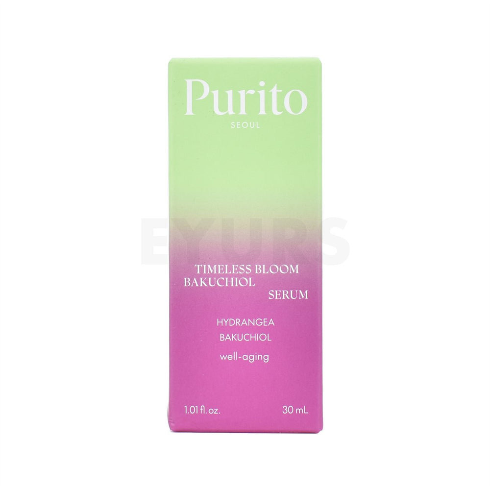 purito seoul timeless bloom bakuchiol serum front side packaging box
