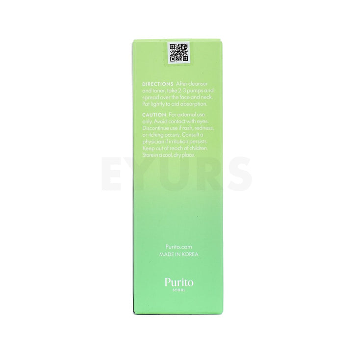 purito seoul wonder releaf centella serum unscented back side packaging box