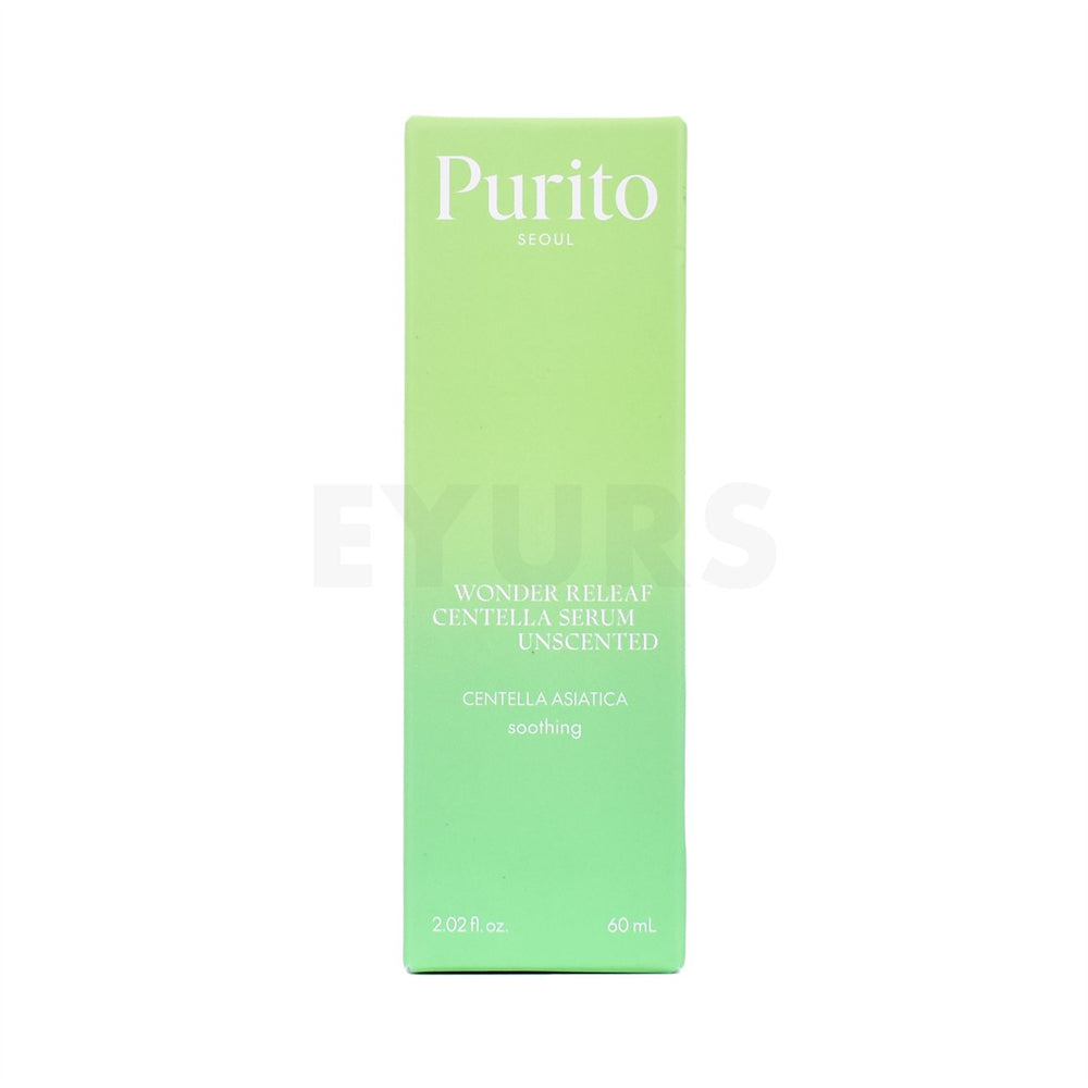 purito seoul wonder releaf centella serum unscented front side packaging box