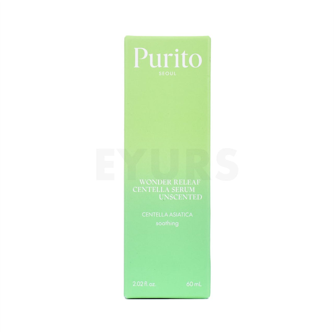 purito seoul wonder releaf centella serum unscented front side packaging box